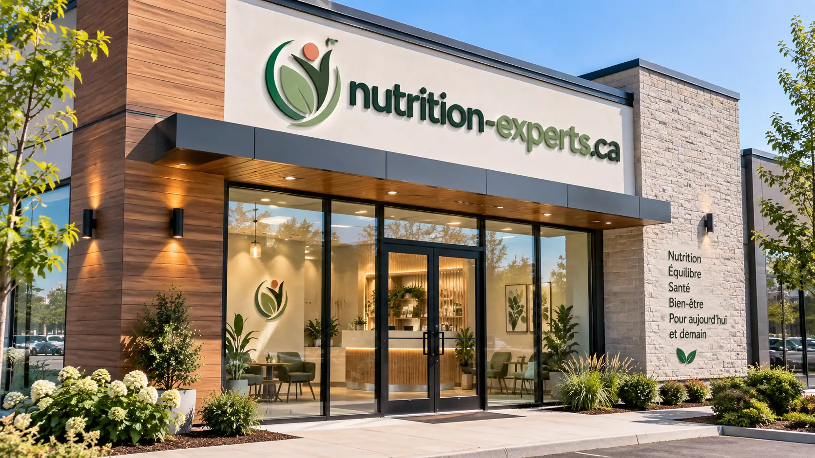 Façade d'une clinique de nutrition